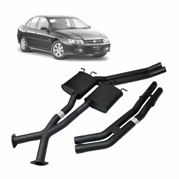 Redback Dual 2.5" Catback Exhaust for Holden Commodore VX VT VY VZ V8 LS1 5.7L And Supercharged V6 Sedan - Brixton 4x4 - Buy Online Now!